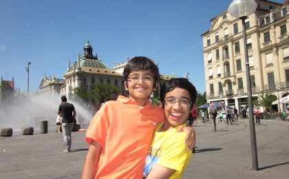 akshatchandra.com ~ Merrymaking in Munich! Akshat and Aditya.