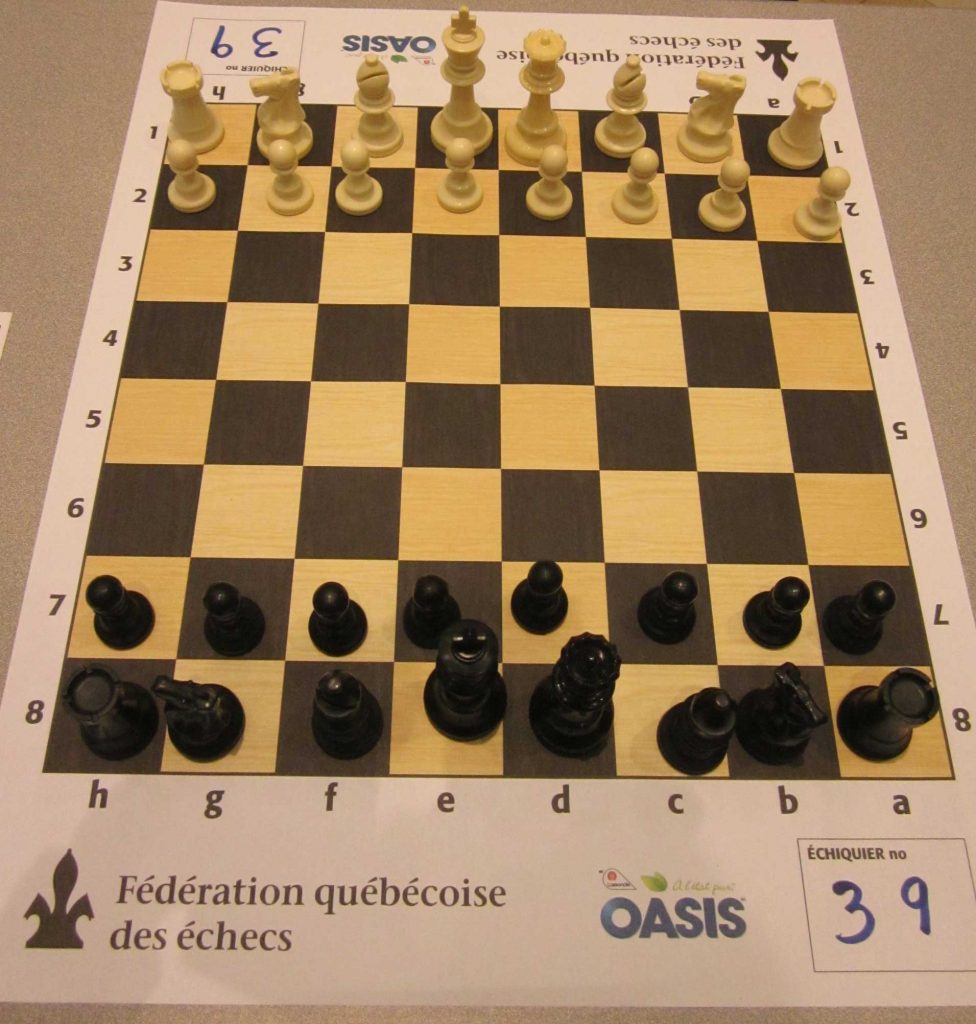 Found these Chess Boards used in Canadian Chess tournaments really neat. These are high quality paper-printed disposable chess boards. Great for large tournaments in non-Open sections.  Don't want to be slighting the GMs with these :)