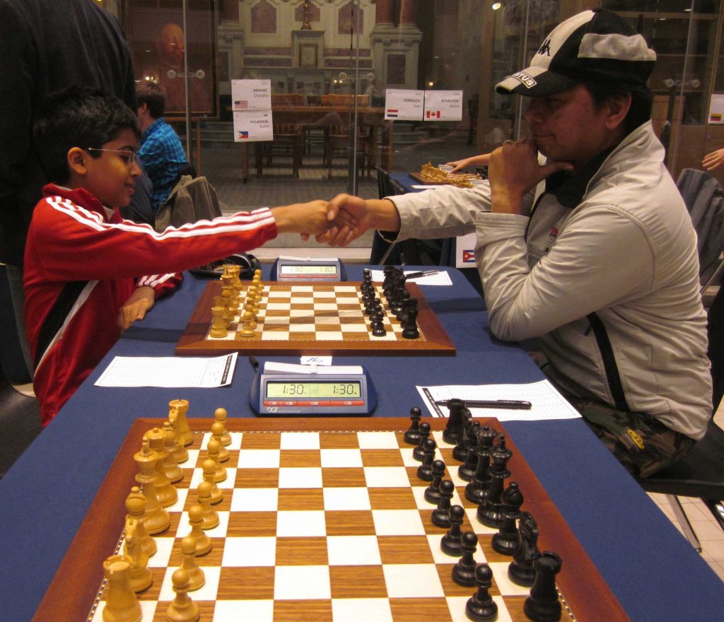 Akshat Chandra Vs Butch Villavieja in Round 5 of Quebec Chess tournament